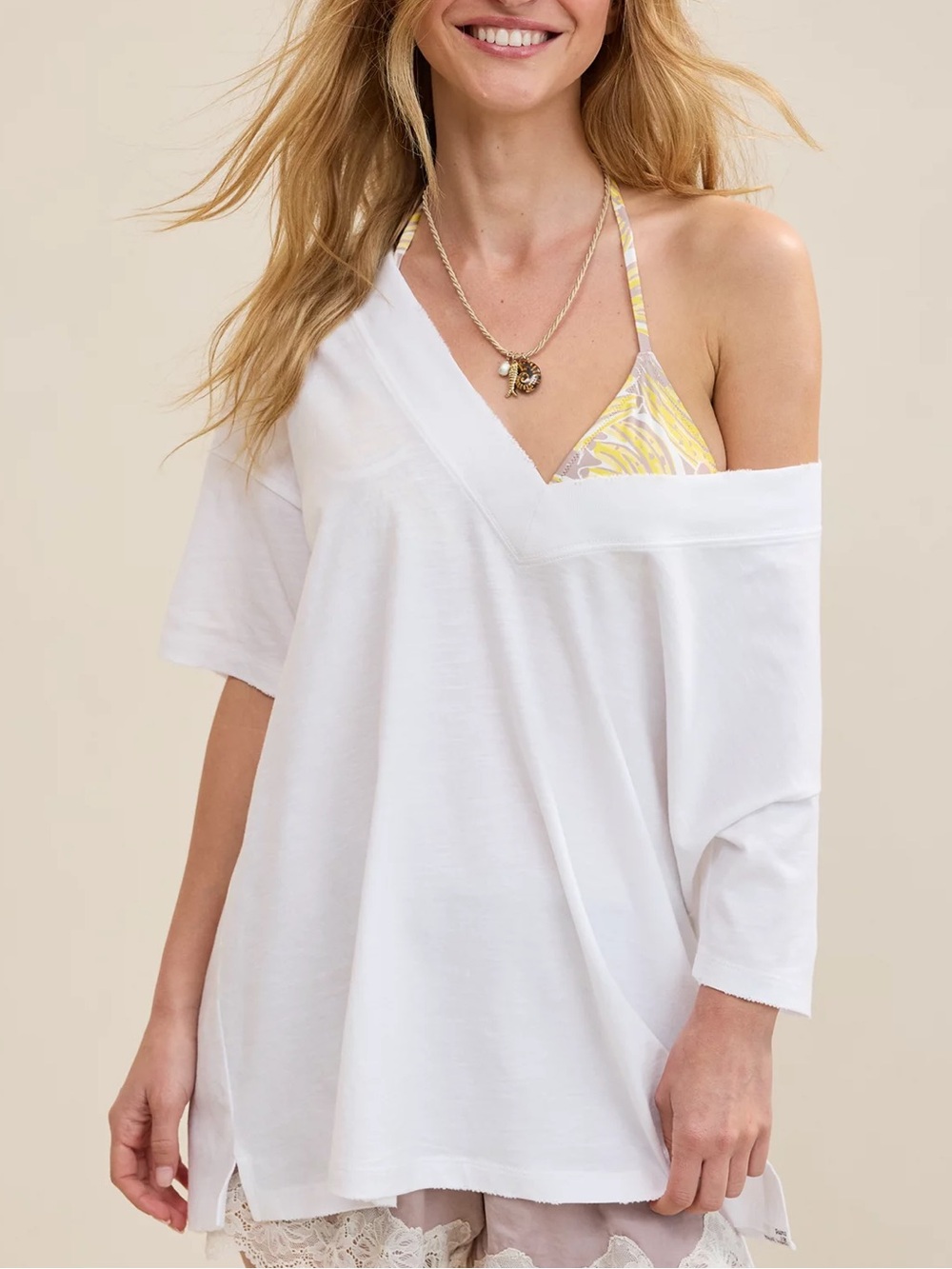 Aerie Basic V-Neck Boyfriend T-Shirt